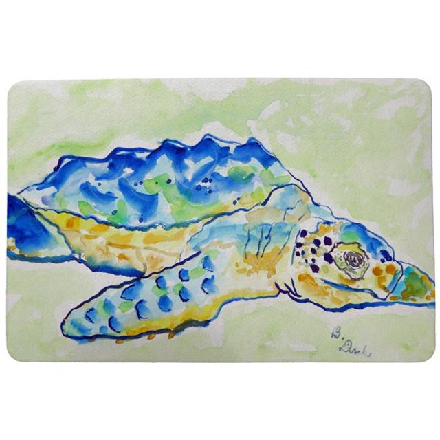 Betsy Drake DM661 Tapis de Porte de Tortue Caouanne - 18 x 26 Po.