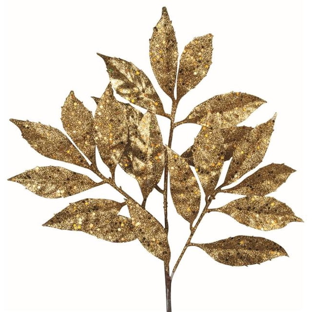 Gold Laurel Leaf Faux Plants & Trees