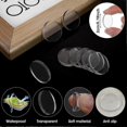 thumbnail image 2 of 50Pcs Glass Table Top Bumpers 20 mm Round Clear Non-Adhesive Rubber Bumpers Anti Slip Pads Clear for Glass Top-Good, 2 of 4