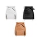 thumbnail image 5 of Qarigey Minifalda de cintura alta de verano para mujer, faldas por encima de la rodilla a la moda de algodón para playa y banquete para Prendas para la parte inferior del cuerpo Negro S, 5 of 6