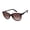 Black & Rose, variant on Women's Cat-Eye Shield Sunglasses with Enamel Top Rim & 100% UV Protection, 60 mm