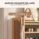thumbnail image 4 of Organizador de zapatos 6 niveles 30 pares armario almacenamiento zapatero con cortinas bambú entrada vestíbulo pasillo, 4 of 7