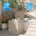 thumbnail image 6 of 50 Gallon Resin Deck Box, Lockable Patio Outdoor Storage Box for Furniture, Garden Tools and Tools Storage, Waterproof Outside Storage Boxes, 6 of 7