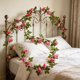 thumbnail image 5 of Guirnalda de Rosas Artificiales de Plástico de 239 Cm de Largo para Decoración de Patios Exteriores - Guirnalda de Flores Artificiales para Decoración de Hogar, Jardín, Patio, Bodas y Fiestas (Juego, 5 of 6