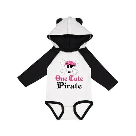 

Inktastic Girls Cute Pirate Gift Baby Girl Long Sleeve Bodysuit