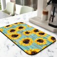 thumbnail image 2 of 2 Pack Washable Rubber Sunflower Cute Floral Dish Drying Mats for Kitchen Counter Home Large Coffee Bar Pad Accessories and Decor for Utensils Stemware (2pcs 18''x24''+19.5''x12''), 2 of 6