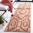 thumbnail image 2 of SAFAVIEH Natural Fiber Natalie Geometric Runner Rug, Natural/Red, 2'3" x 9', 2 of 8