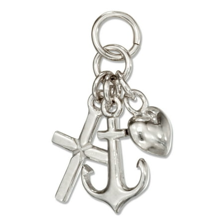 - STERLING SILVER FAITH, HOPE & LOVE CHARM