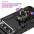 thumbnail image 3 of Decase Rugged Case for Google Pixel 8 Pro with Ring Kickstand Magnetic Car Mount,Soft TPU & Hard PC Anti-scratch Heavy Duty Cover With Screen Protector,Full Body Case for Google Pixel 8 Pro - Black, 3 of 7