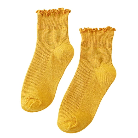 Womens Ankle High Socks Cotton Bootie Socks Lovely Sweet Frilly Crews Socks Lolitas Ankle Socks Short Socks Hosiery Gifts