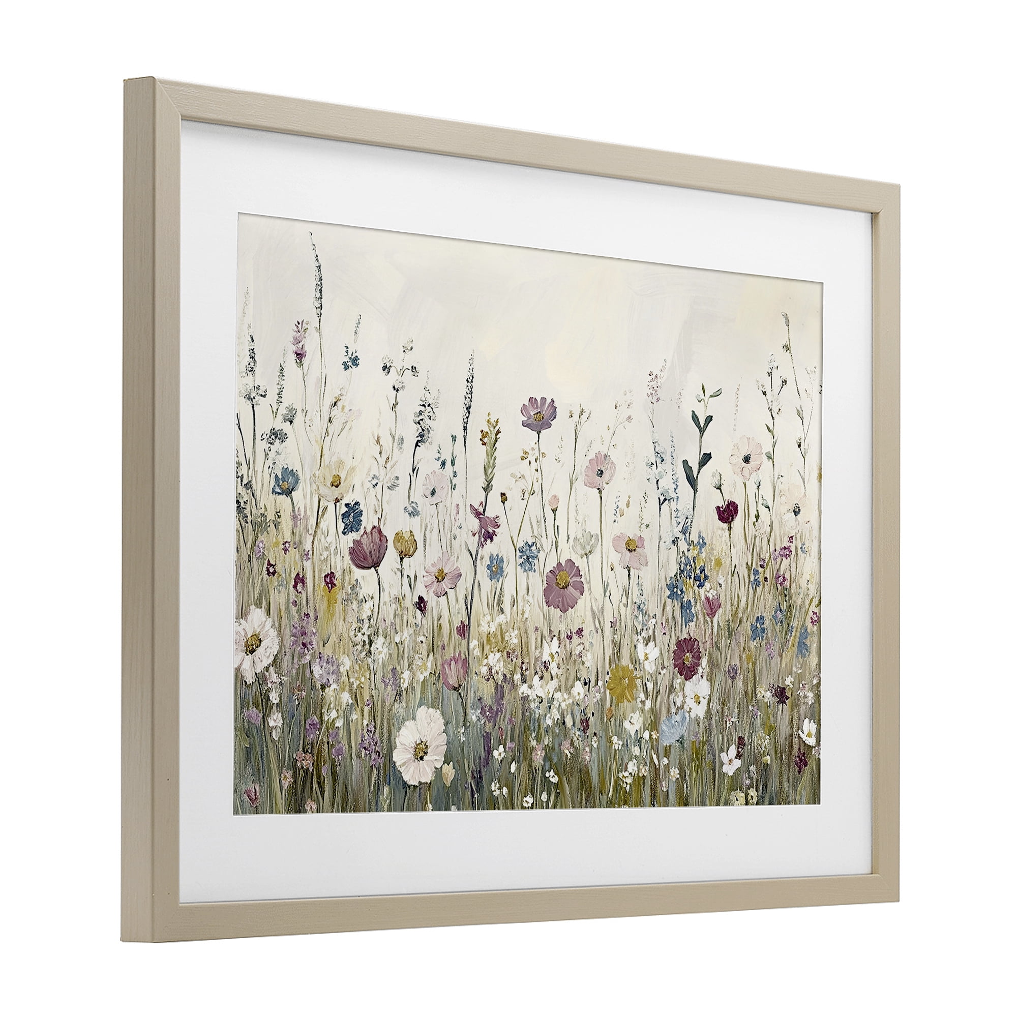 Stupell Industries Spring Blooms Pastoral Meadow Birch Framed Print Under Glass, design by Kim Allen
