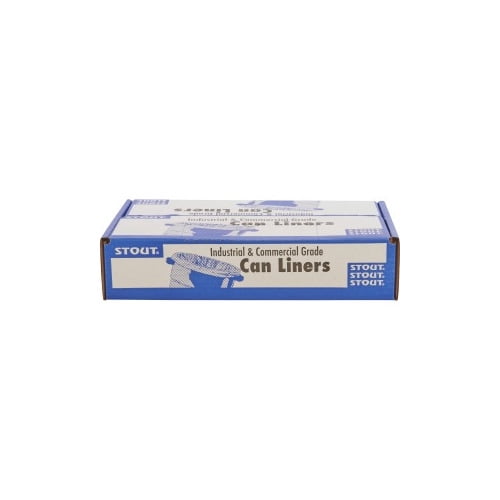 Stout Recycled Content Trash Bags 30 gal - 30" Width x 39" Length x 1.30 mil (33 Micron) Thickness - Brown - Plastic, Resin - 100/Carton - Home, Office, Industrial