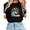 Black-1, variant on Women The Ocean Is Calling Coastal Marine Life Graphic Tees T Shirt Tops Round Neck Cotton T Shirt White S-5XL