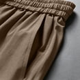 thumbnail image 4 of PNTUTB Men's Cuffed Pants Elastic Waist Drawstring Athletic Pant Soild Color Loose Casual Comfort Daily Workout Trendy Fashion Pants with Pockets, 4 of 6