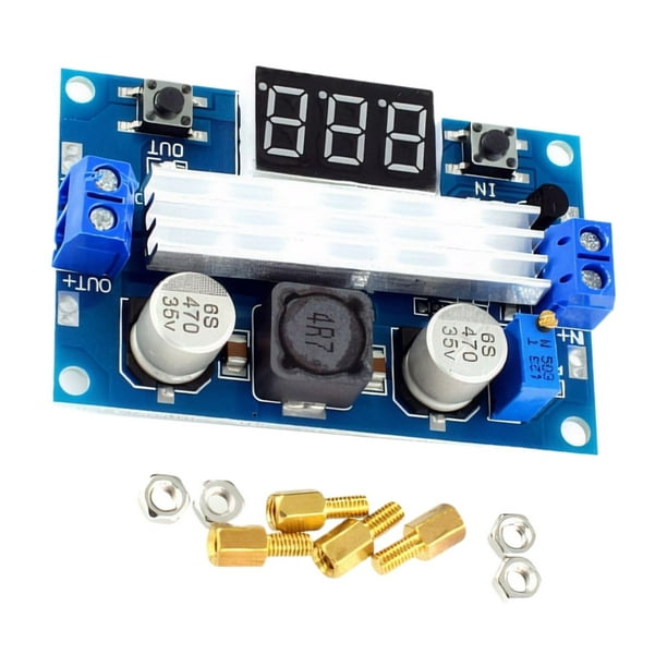 Injueey Necesidades de energía con módulo de refuerzo ajustable de alta potencia que utiliza una batería de litio de 3,7 V para aumentar 5 V Electrónica