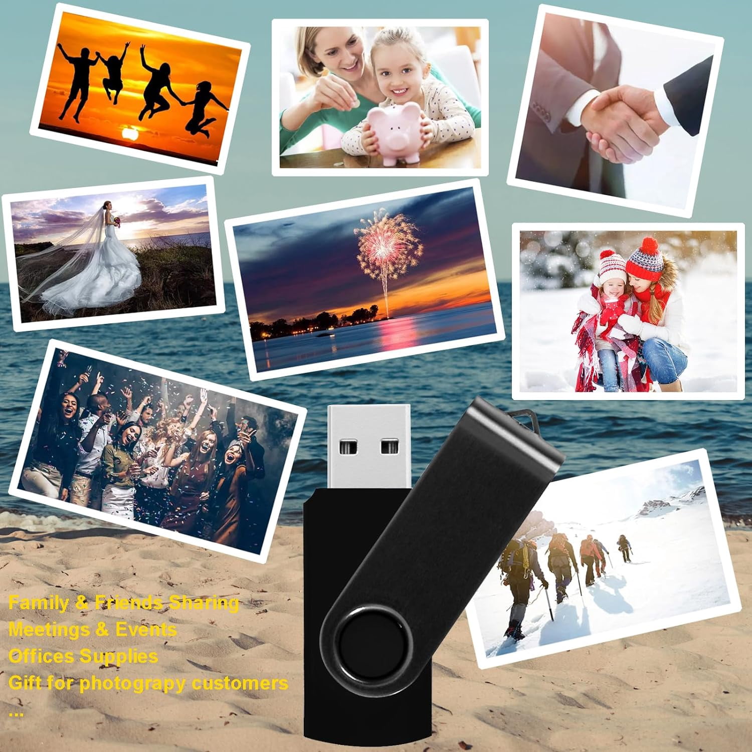 128GB Flash Drive 3.0 10 Pack 128GB USB Flash Drives High Speed Thumb Drive Jump Drive Memory Stick Pen Drive USB Drive 128GB Bulk, Black