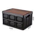thumbnail image 1 of Caja de almacenamiento plegable para acampar al aire libre, caja de almacenamiento para el maletero del automóvil doméstico, caja de acabado conveniente, 1 of 6