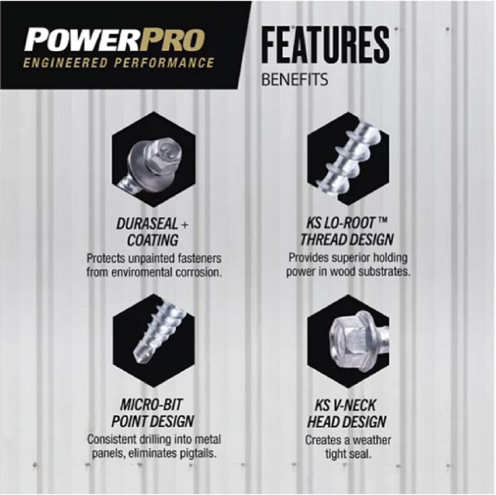 Hillman Fasteners 250501 LB 10 x 1.5 in. Metal to Wood Self-Drilling Roofing Screws, Clear