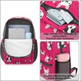 thumbnail image 4 of Boston Terrier and Polka Dot Red 17" School Backpacks for Teens,Waterproof Oxford Fabric,S-Shape Padded Straps for School,Travel,Hiking,Camping, 4 of 6