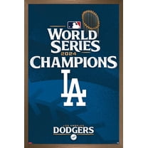 MLB Los Angeles Dodgers - 2024 World Series Team Logo Wall Poster, 22.375" x 34" Framed