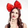 thumbnail image 2 of De Lazo De Navidad Diadema Con Lazo Enorme Tocado De Lazo De Maquillaje Navideño Dulce Diadema Con Lazo Grande Ropa De Las Mujeres Gran Lazo, 2 of 5