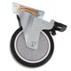 thumbnail image 4 of Ruedas giratorias con placa superior para muebles, ruedas con doble freno para garaje, taller y supermercado. 5 pulgadas, 4 of 9