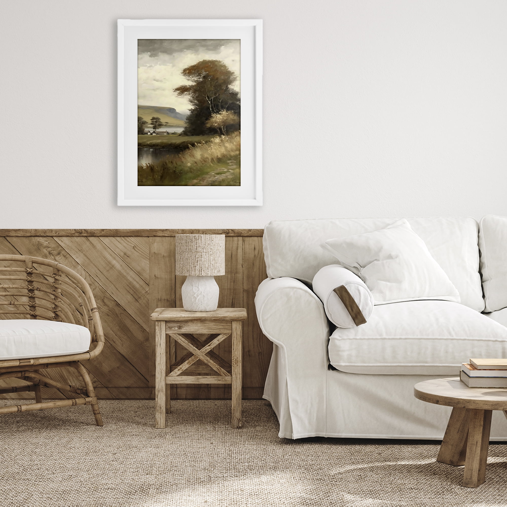 Stupell Industries House By The Water Retreat White Framed Print Under Glass, design by Creative Studio