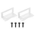thumbnail image 1 of Recessed Pull Door Handle, 2 Pack Invisible Flush Pull Handle with Screw for Cabinet Door Toolbox Container Home, White, 1 of 7
