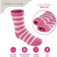 thumbnail image 4 of Market & Layne Adult Fuzzy Socks / Soft Cozy Crew Socks for Women - 5 Pairs, 4 of 5
