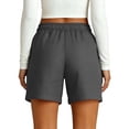 thumbnail image 4 of Cotton Linen Shorts for Women Plus Size Drawstring Elastic Waist Summer Beach Vacation Bermuda Shorts with Pockets,2XL, 4 of 5