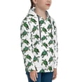 thumbnail image 3 of Lsque Watercolor Turtle Patten Youth Hoodie Sweatshirt Pullover with Kangaroo Pocket Boys and Girls Hoodie Warm Hoodie for Kids-X-Large, 3 of 6