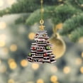 thumbnail image 2 of Personalized Christmas Ornaments Clearance,Christmas Tree Shape Stacked Book Funny Book Acrylic Hanging Decorations,Christmas Party Holiday Indoor Decor,Gifts,by YZEGDCH, 2 of 6