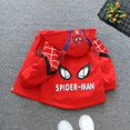 thumbnail image 4 of Abrigo con capucha para niños, ropa de primavera para bebés, chaqueta de carga bonita de New Hero Spiderman, 2022, 4 of 4