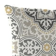 thumbnail image 3 of Jordan Manufacturing 16" x 16" Rave Grey Quatrefoil Square Outdoor Throw Pillow (2 Pack), 3 of 11