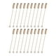 thumbnail image 1 of Paquete de 20 pines de broche, alfiler de ojo largo de cobre de 2 pulgadas con extremos de tope para ropa/accesorios/corbata/sombrero/bufanda/joyería, alfileres de cabeza plana recta [Oro Rosa], 1 of 1