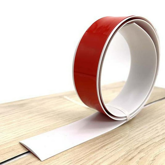 Bande de Transition Plate en Pvc Autocollante pour Plancher, Bande Séparatrice de Porte pour Plancher Stratifié