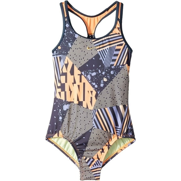 Nike Kids Girl's Mash Up Racerback One-Piece Swimsuit Size XL