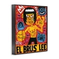 thumbnail image 2 of El Brus Lee Iconic Culture Black Framed Giclee Art, 16 x 20, Made In USA, 2 of 7