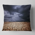 thumbnail image 2 of Designart 18" x 18" Brown Polyester Throw Pillow, 2 of 5