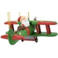 thumbnail image 3 of Tree Buddees Large Funny Aviator Santa Flying Plane Losing Presents Christmas Ornaments, 3 of 8