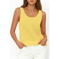 thumbnail image 5 of PRETTYGARDEN Womens Spring Crochet Tops Summer Sleeveless Scoop Neck Boho Sweater Tank Top Cute Beach Vacation Clothes, 5 of 10