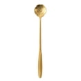 thumbnail image 2 of 7-Inch Flower Spoon Coffee Teaspoon, Stainless Steel Coffee Teaspoon, Drink Stirring Spoon for Dessert, Coffee, Ice Cream, Tea (Gold), 2 of 6