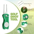 thumbnail image 3 of Uxcell Golf Divot Repair Tool, Foldable Metal Golf Green Divot Tool with Magnetic Ball Marker Black/Dark Green, 3 of 7