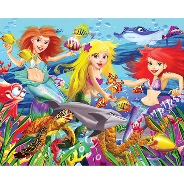 Taladro diamante pintura (DB1396) 5D DIY belleza completa pez punto de cruz bordado Kits 45x60cm Hugtrwg Para estrenar