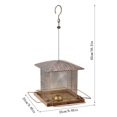 thumbnail image 3 of Meitianfacai Heavy Duty Squirrel-Proof Bird Feeder - Metal Construction with Weight-Activated Perch - Large Capacity Wild Bird Feeder for Outdoor Use (Brown), 3 of 7