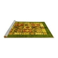 thumbnail image 2 of Ahgly Company Machine Washable Indoor Rectangle Abstract Yellow Modern Area Rugs, 8' x 12', 2 of 4