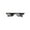 AC12-Black, variant on JUYLBLVE Pixelated Thug Life Sunglasses for Memes and Parties Retro Style Eyewear for Fun and Cosplay Accessories Black