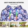 thumbnail image 4 of Sigee Skull star crystal for Women's Pullover Hoodie Sweatshirts Adult Casual Long Sleeve Sweatshirts ,Sizes S-2XL-X-Large, 4 of 7