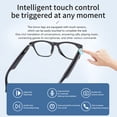 thumbnail image 5 of BIMZUC Smart Glasses with Mic & Speaker, Bluetooth 5.4 Touch Control, IP65 Waterproof Noise Reduction Wireless Music Eyewear for Driving, Black Frame (17.0 cm / 6.69 inches), 5 of 8
