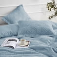 thumbnail image 3 of Maple&Stone Queen Duvet Cover Set Pieces Textu Tufted Boho Bedding Sets Zipper Closure Design with Ties Duvet Cover + Pillow Shams Comforter NOT Included ( Queen Siz, 3 of 6